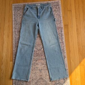 Abercrombie & Fitch Ultra 90’s High Rise Relaxed Jean with Carpenter Details